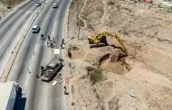 Cierran dos carriles de la V�a R�pida tras encontrar socav�n durante obras de la Cespt; concluir�n el s�bado