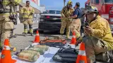 Atienden reporte de gases t�xicos en Plaza Transpeninsular de Ensenada.