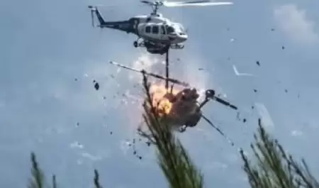 Choque de helic�pteros en Grecia