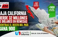 Baja California pierde 32 millones de d�lares en remesas mientras el resto del pa�s gana 900