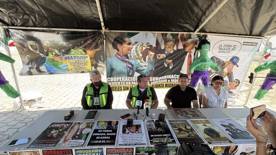 Arden piñatas del ICE en Tijuana; migrantes acusan abusos en detenciones