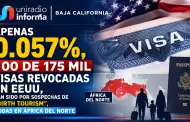 Apenas 0.057%, 100 de 175 mil visas revocadas en EEUU, han sido por sospechas de "birth tourism", todas en �frica del Norte