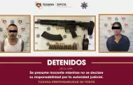 Asegura Polic�a Municipal a dos personas por posesi�n de un arma de fuego tipo fusil