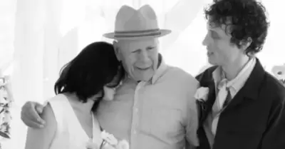 Bruce Willis estuvo presente en la boda de su hija