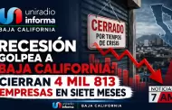 Recesi�n golpea a Baja California: cierran 4 mil 813 empresas en siete meses