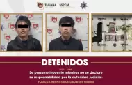 Detienen agentes municipales a dos hombres se�alados por robo con violencia a comercio en Lomas de la Presa