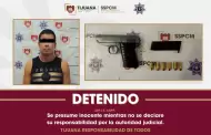 Detienen elementos de la SSPCM a hombre por presunta portaci�n de arma de fuego