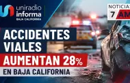 Accidentes viales aumentan 28% en Baja California