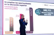Sheinbaum presenta plataforma "Educaci�n Superior 2026" con 37 mil 503 espacios disponibles
