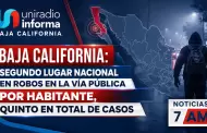 Baja California: segundo lugar nacional en robos en la v�a p�blica por habitante, quinto en total de casos