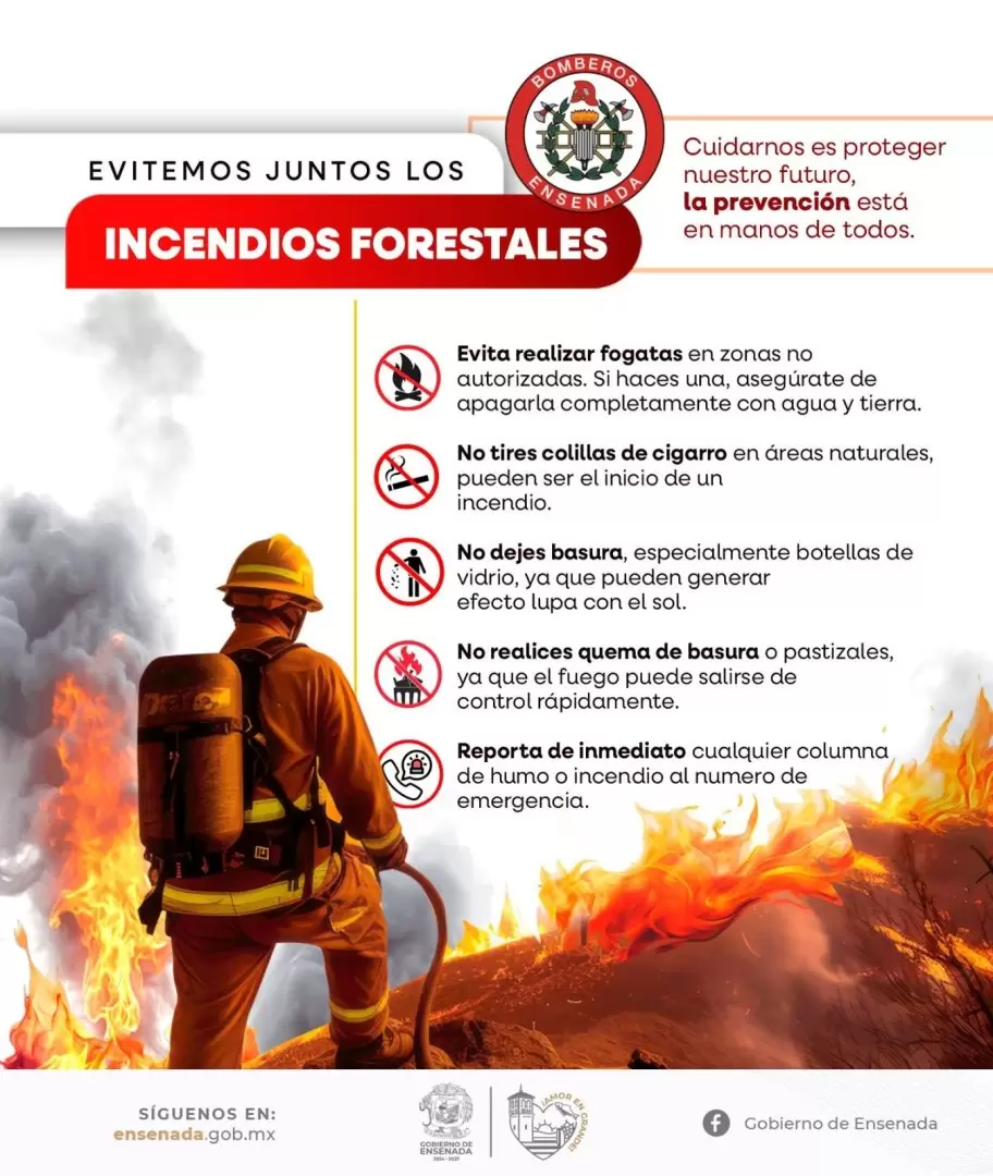 Refuerzan combate de incendio forestal en Sierra de Juárez.
