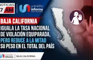 Baja California iguala la tasa nacional de violaci�n equiparada, pero reduce a la mitad su peso en el total del pa�s