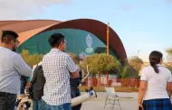 Disfrutaron familias velada de eclipse en El Trompo