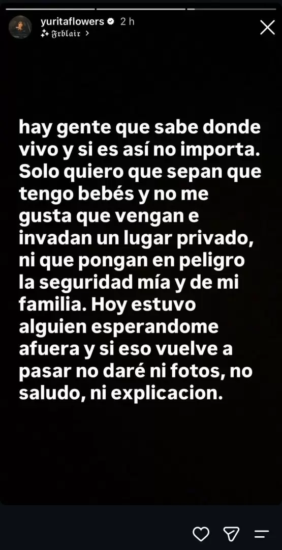 Yuridia revela que una persona invadió la privacidad de su familia