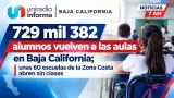 729 mil 382 alumnos vuelven a las aulas en Baja California.
