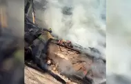 Dos hombres fueron rescatados tras incendio de dos viviendas en El Florido