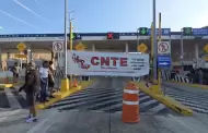 VIDEO.- Libera la CNTE caseta Tijuana-Tecate por falta de pago a maestros interinos