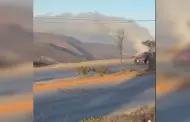 Incendio en dep�sito de basura de Salvatierra genera columna de humo en Tijuana