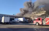 Incendio en Central de Abastos deja dos bodegas con da�os totales en Tijuana