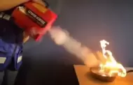 VIDEO Alumna crea extintor que apaga fuego con sonido