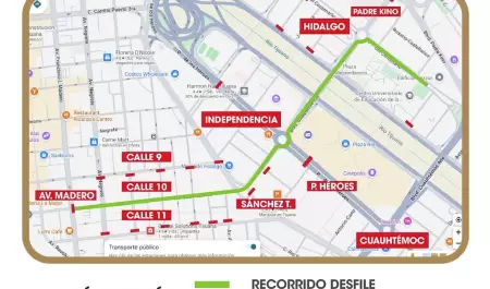Informan sobre cierres parciales de vialidades por festejos patrios.