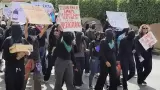 Protesta de estudiantes de la UAEM