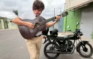 VIDEO.- Cruza el pa�s en moto y guitarra al hombro para recuperar a sus tres hijos en Tijuana