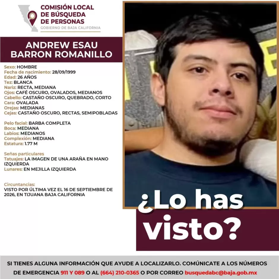Familia busca a joven desaparecido en Villa Fontana.