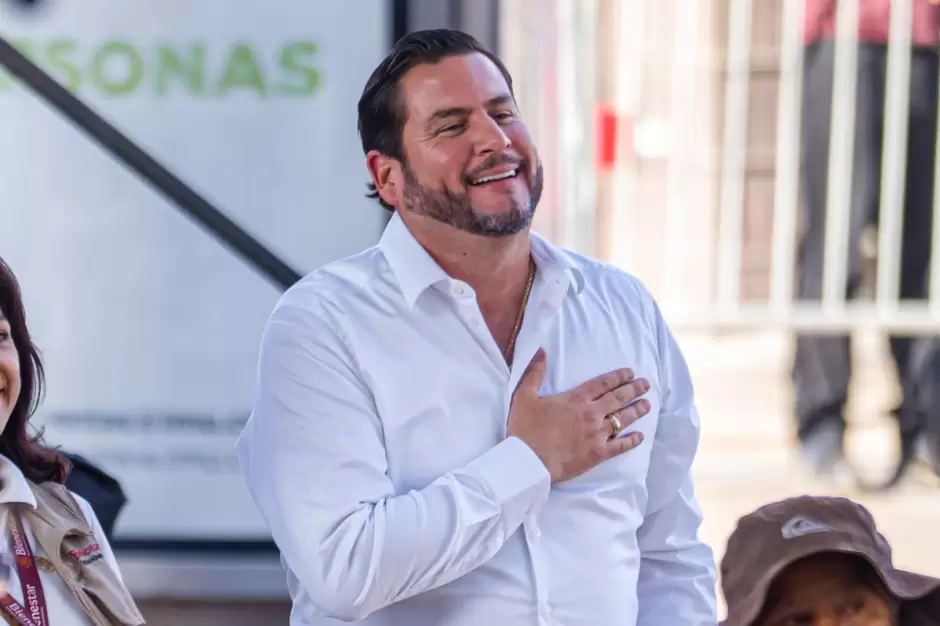 Acompaña Burgueño a Sheinbaum en su visita a Tijuana por la gira 'Honestidad y Resultados'.
