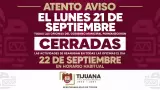 Ser� lunes 21 de septiembre d�a inh�bil para el personal que labora en el Gobier