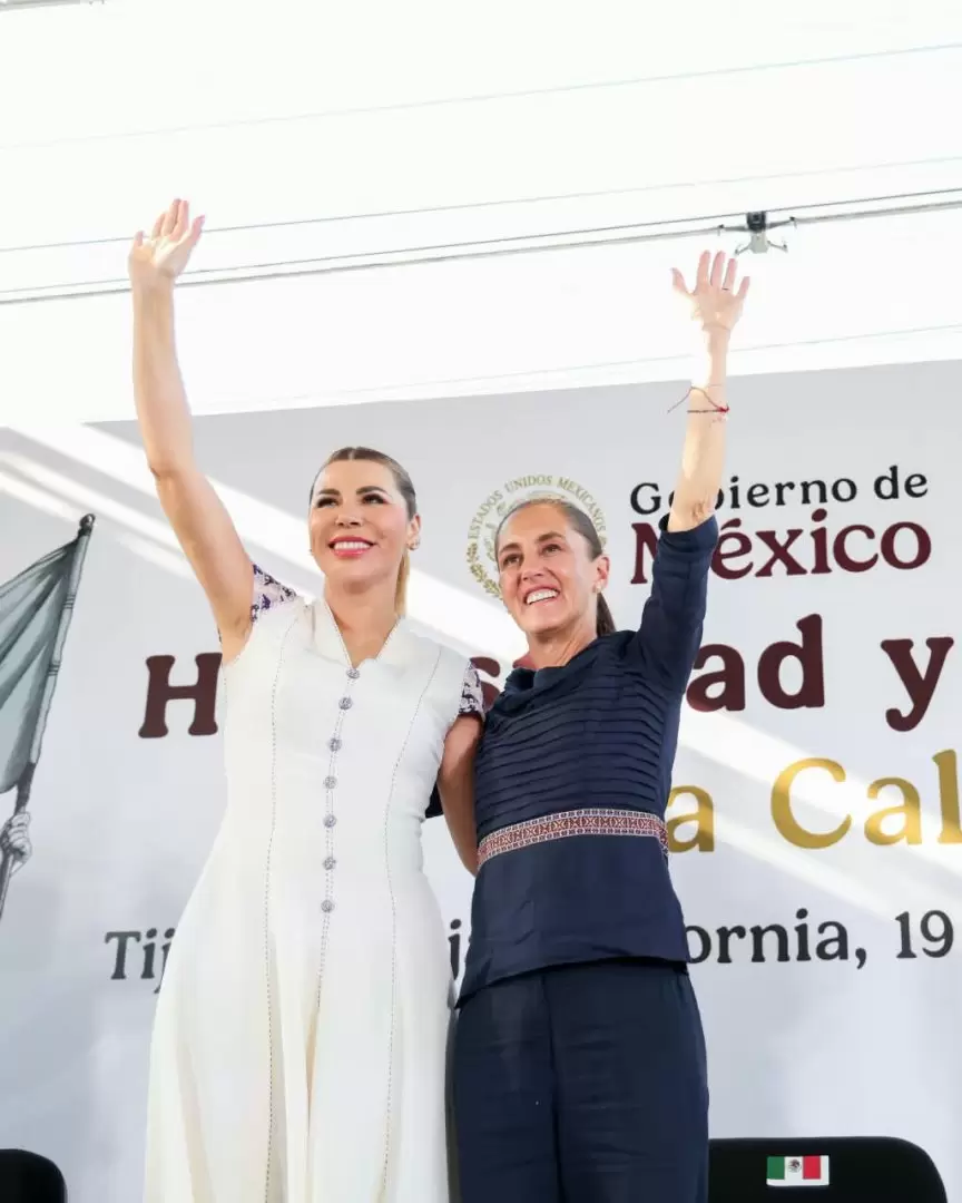 Avanza Baja California hacia la justicia hídrica con histórica desaladora: Sheinbaum Pardo y Ávila Olmeda.