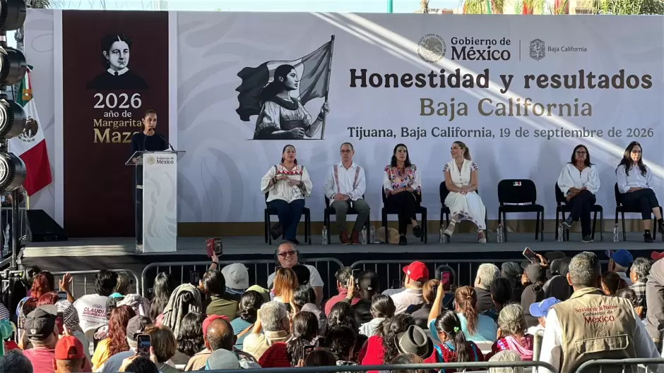Sheinbaum rinde cuentas en Tijuana