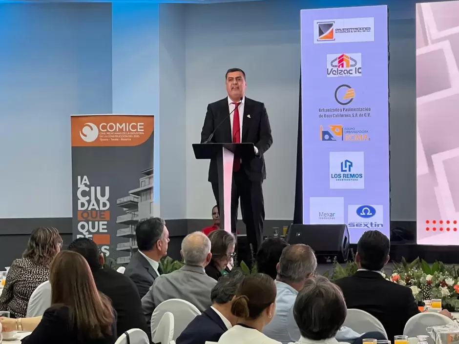 Ing. Julio César Urías Soto, presidente de Compañías Mexicanas de la Industria de la Construcción en Tijuana, Tecate y Rosarito (COMICE TTR)