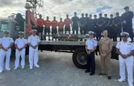 Marina entrega a Estados Unidos torpedo de pr�cticas localizado en aguas del Oc�ano Pac�fico, al suroeste de Ensenada