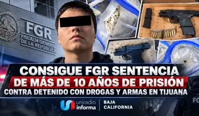Consigue FGR sentencia de m�s de 10 a�os de prisi�n contra detenido con drogas y