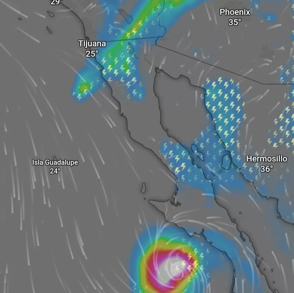 Informa Protección Civil probabilidad de lluvias durante el fin de semana.