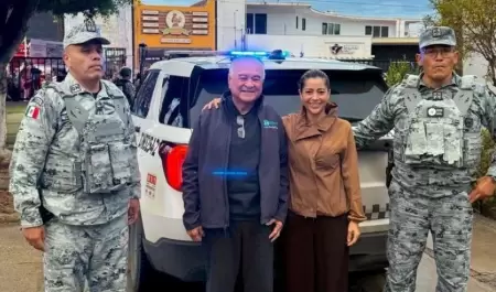 Ernesto Ruffo llega a su casa en Ensenada
