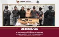 Detiene Polic�a Municipal a cinco personas y asegura tres armas de fuego