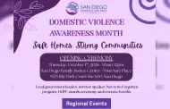 L�deres comunitarios se comprometen a promover hogares seguros y comunidades fuertes durante evento por el mes de concientizaci�n sobre la violencia d