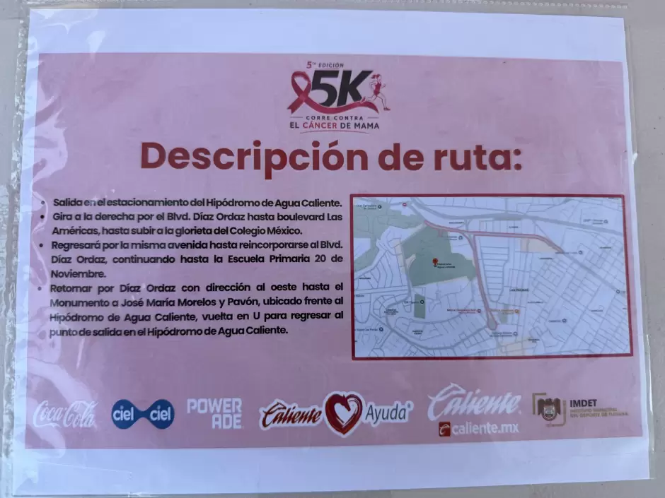 CARRERA CONTRA EL CÁNCER DE MAMA