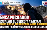 Encapuchados escalan el cerro y asaltan cinco casas en Hacienda Agua Caliente; vecinos ped�an vigilancia desde febrero