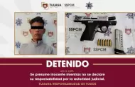 Aseguran elementos de la SSPCM a un hombre en posesi�n de un arma de fuego