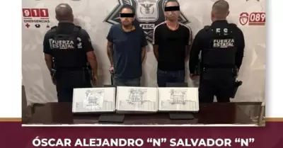 Detienen en Tijuana a dos presuntos "halcones" con arma y dron