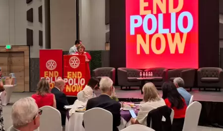 Rotarios redoblan esfuerzos para erradicar la poliomielitis