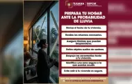 Emite la SSPCM medidas preventivas para los hogares ante la posible llegada de lluvias a la regi�n