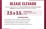 Alertan por oleaje de hasta 3.5 metros en costas de Rosarito