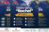 Mantiene Gobierno de Ensenada prealerta por tormenta tropical Rachel