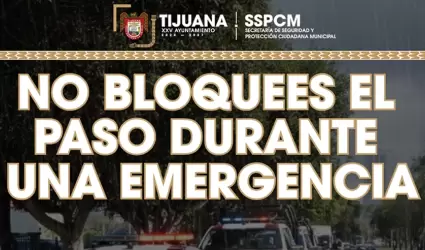 Exhorta la SSPCM a facilitar el paso a unidades de emergencia ante la lluvia en