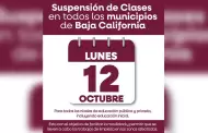 Suspenden clases este lunes en Baja California