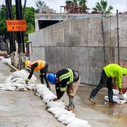 CESPT atiende efectos de las lluvias con desazolve, limpieza e inspecciones